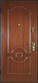 металлическая дверь с фрезерованной мдф
